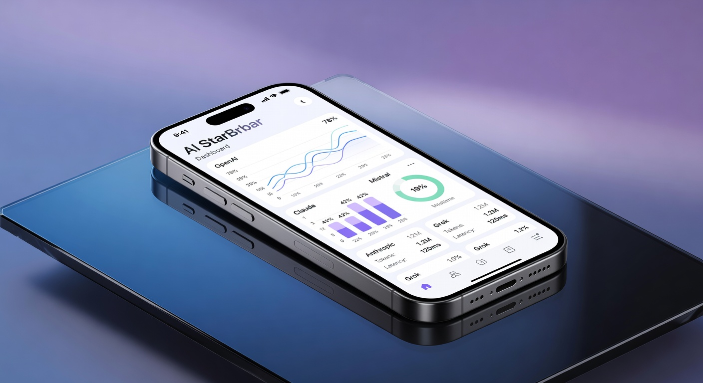 AI StatusBar iOS app dashboard for tracking OpenAI Codex, Claude status bar, Grok API usage and spend - the ultimate Codex Claude AI status bar